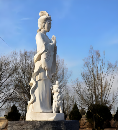 園林景觀漢白玉中國(guó)四大美女貂蟬雕塑