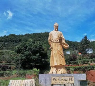 景區(qū)景點(diǎn)大型古代名人景觀茶圣陸羽石雕塑