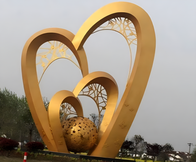 抽象不銹鋼景觀(guān)雕塑