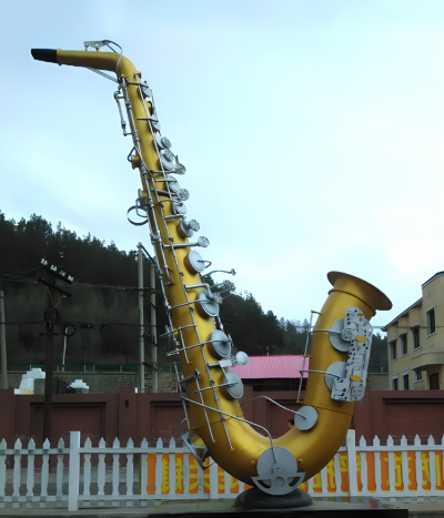 不銹鋼薩克斯造型雕塑