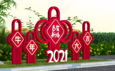 春節(jié)節(jié)日慶典裝飾中國結(jié)雕塑